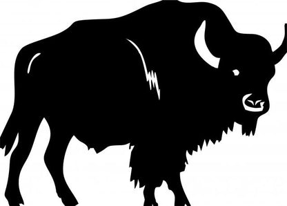 Buffalo #1 Silhouette Laser Cut Applique