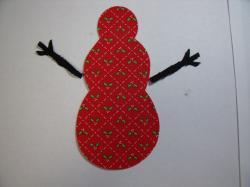 Christmas Snowman Laser Cut Appliques