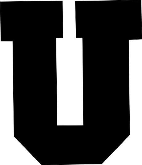 Letter - “U” Capital Laser Cut Appliques