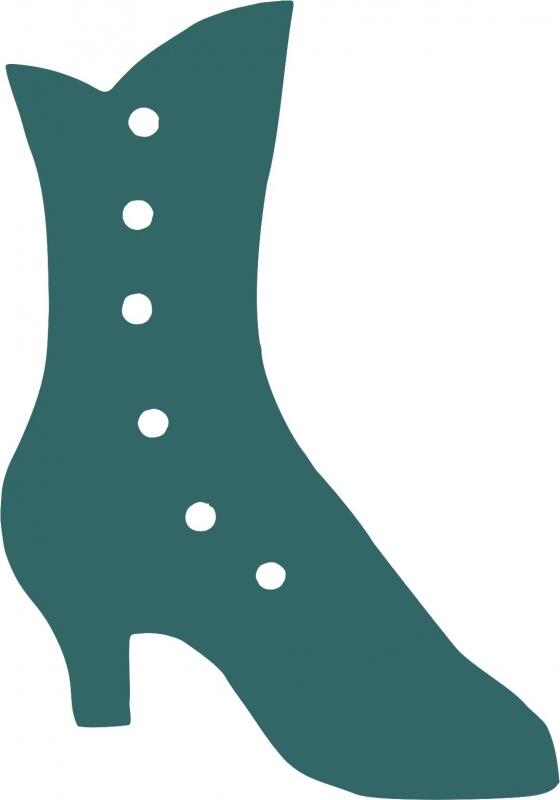 Victorian Boot Laser Cut Appliques