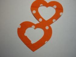 Double Nested Heart Laser Cut Appliques