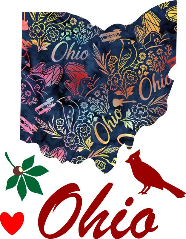 My Heart is in Ohio Appliques ONLY (Price: Appliques)