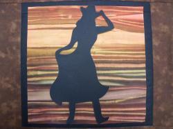 Cheyenne Dancing Silhouette Laser  Cut Appliques