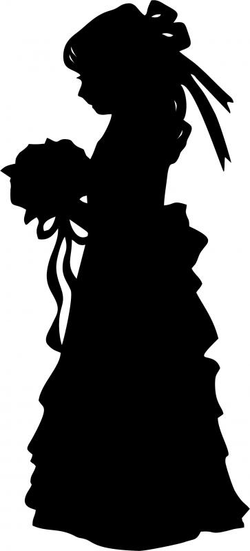 Flower Girl Silhouette Laser Cut Applique