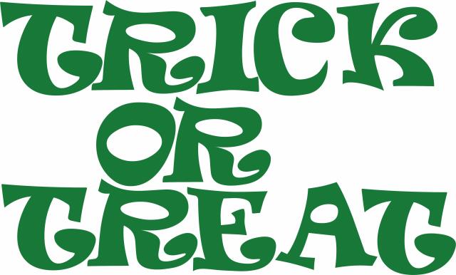 TRICK OR TREAT Letters Ravie Design Laser Cut Appliques