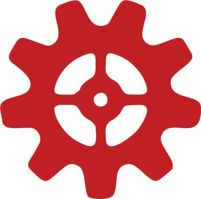 Gear #3 Silhouette Laser Cut Appliques