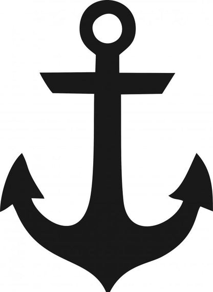 Anchor Silhouette Laser Cut Appliques