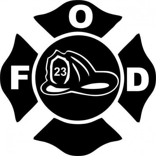 Firefighter Crest Symbol  Laser Cut Appliques