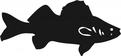 Fish -Walleye Silhouette Laser Cut Appliques