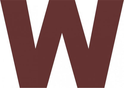 Letter - “W” Capital Laser Cut Appliques