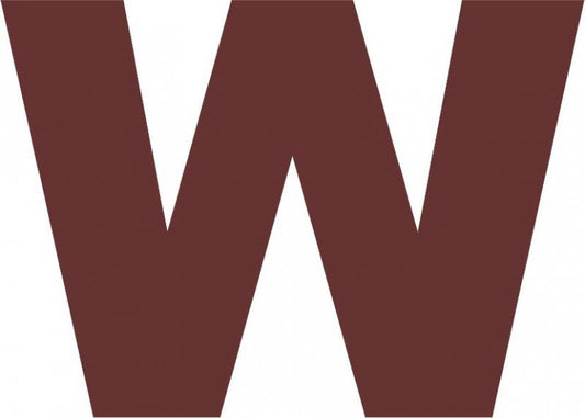 Letter - “W” Capital Laser Cut Appliques