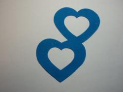 Double Nested Heart Laser Cut Appliques