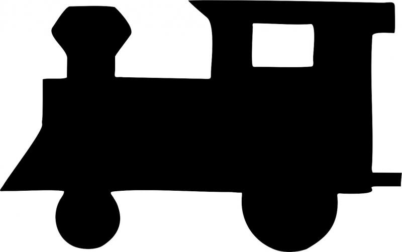 Train Locomotive Laser Cut Appliques