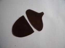 Acorn Laser Cut Appliques Set of 2