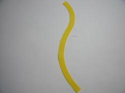 Flower Stem Laser Set of 2 (Size: with FUSIBLE - 7"H, Color: Yellow )