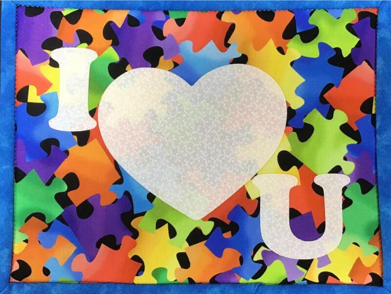 Kit - Autism I LOVE YOU Mug Rug