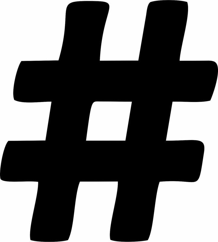 Hashtag-Number Sign Silhoustte