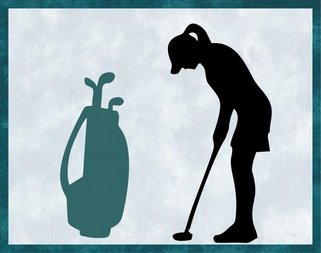 Kit - Mug Rug -  Golfer - Female