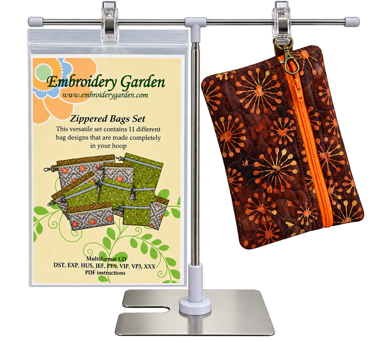 In the Hoop Zipper Bag