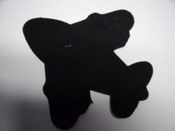 Airplane Laser Cut Appliques (Size: with FUSIBLE - 4"W, Color: Black )