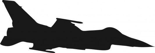 Jet #2 Silhouette Laser Cut Appliques (Size: with FUSIBLE - 8"W, Direction: facing right)
