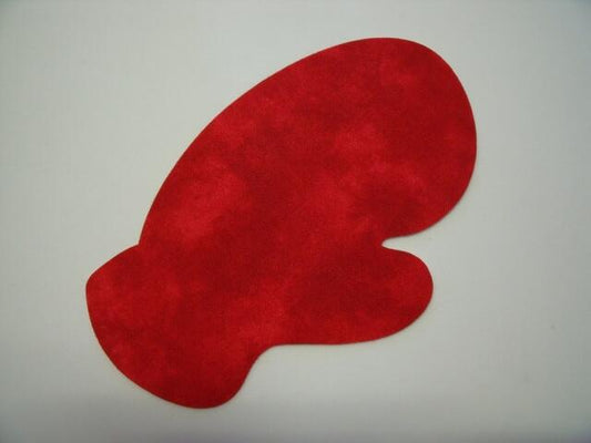 Christmas Mitten Laser Cut Appliques (Size: 5"H, Color: Tonal - Red, Direction: Facing right)