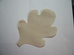 Oak Leaf  #2 Laser Cut Appliques (Size: with FUSIBLE - 4"H, Color: Tan/Beige )