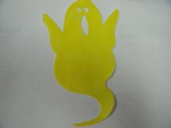 Ghost Laser Cut Appliques (Size: 5"H, Color: Tonal - Yellow)