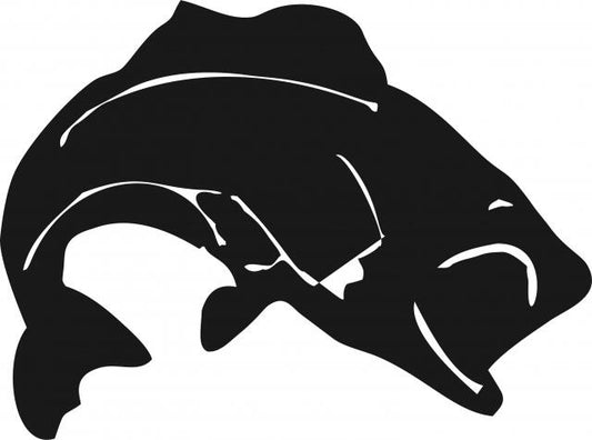 Fish - Jumping Laser Cut Silhouette  (Size: 8"W, Direction: jumping right)