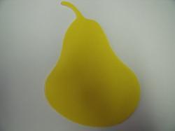 Pear Laser Cut Appliques (Size & Pricing: 5"H, Color: Yellow)