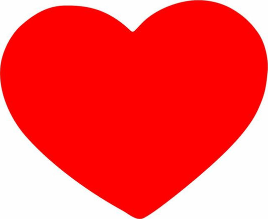 Heart Laser  Cut Appliques (Size: 4"W, Color: Tonal - Hot Pink)