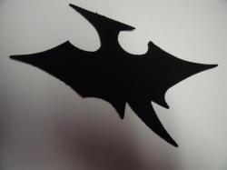 Dinosaur - Pterodactyl Laser Cut Appliques (Size: with FUSIBLE - 7"W, Color: Black  , Direction: Facing right)