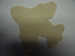 Airplane Laser Cut Appliques (Size: 4"W, Color: Tan/Beige )
