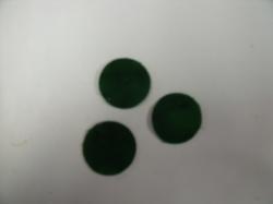 Christmas Holly Berries  Set of 3 Die Cut Appliques (Size: with FUSIBLE - 3/4", Color: Evergreen)