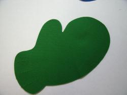 Mitten Laser Cut Appliques (Size: 6"H, Color: Green , Direction: Facing right)