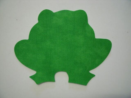 Halloween Frog Laser Cut Appliques (Size: 6"W, Color: Tonal - Green)