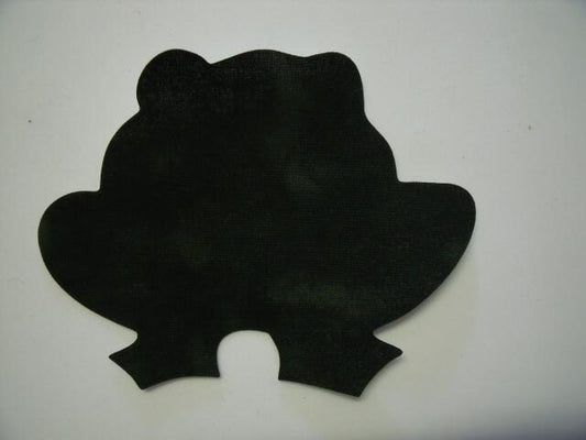 Halloween Frog Laser Cut Appliques (Size: with FUSIBLE - 6"W, Color: Tonal - Evergreen)