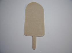 Ice Creamsicle Laser Cut Appliques (Size: 5"H, Color: Tan/Beige )