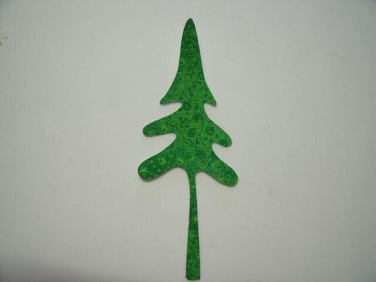 Cedar Tree Laser Cut Appliques  (Size: 6"H, Color: Tonal - Green)