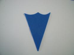 Ice Cream Cone Laser Cut Appliques (Size: 6"H, Color: Blue  )