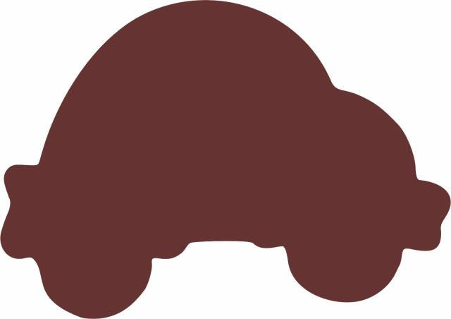 Car Laser Cut Appliques (Size: 5"W, Color: Brown   )