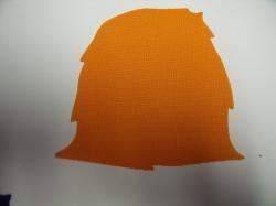 Haystack Laser Cut Appliques (Size: 4"W, Color: Orange  )