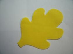 Oak Leaf  #2 Laser Cut Appliques (Size: 6"H, Color: Yellow )