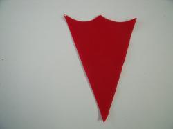 Ice Cream Cone Laser Cut Appliques (Size: 4"H, Color: Red )