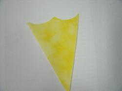 Ice Cream Cone Laser Cut Appliques (Size: 6"H, Color: Tonal - Pastel Yellow)