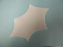 Christmas Holly Laser Cut Appliques (Size: 4"H, Color: White  )