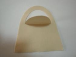 Purse Die Cut Appliques (Size: 6"H, Color: Tan/Beige)