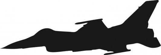 Jet #2 Silhouette Laser Cut Appliques (Size: with FUSIBLE - 8"W, Direction: facing left)
