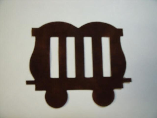 Zoo Car Giant Laser Cut Applique (Size: with FUSIBLE - 8.75"W, Color: Tonal - Brown)