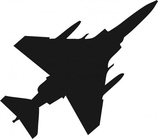 Jet #1 Silhouette Laser Cut Appliques (Size: with FUSIBLE - 8"H, Direction: facing right)